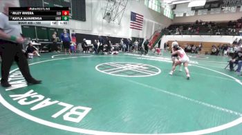 100 lbs 1st Place Match - Riley Rivera, Elsinore vs Kayla Alvarenga, Los Osos