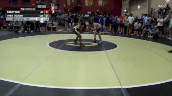125 lbs Cons. Round 3 - Oren Decker, Lander vs Corey Dye, Andrew College