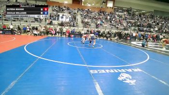 U23 Women - 57F Champ. Round 1 - Alyssa Mahan, DE vs Cecilia Williams, MI