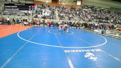 U23 Women - 57F Champ. Round 1 - Alyssa Mahan, DE vs Cecilia Williams, MI