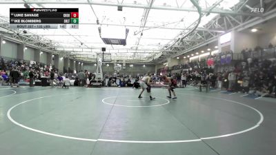 132 lbs Consi Of 8 #1 - Luke Savage, Cheshire vs Ike Blomberg, Shelton