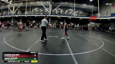 80 lbs Round 2 (8 Team) - Cooper Boland, U2 Uprising Blue vs Derek Eppard, AACO Allstars