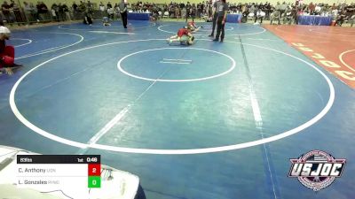 83 lbs Round Of 16 - Callen Anthony, Lions Wrestling Academy vs Luke Gonzales, Randall Youth Wrestling Club