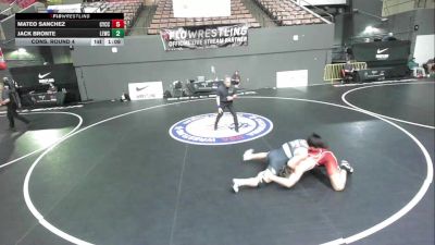 Cons. Round 4 - Mateo Sanchez, Community Youth Center - Concord Campus Wrestling vs Jack Bronte, Livermore Elite Wrestling Club