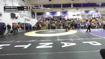 TS Boys 146 lbs 1st Place Match - Drake Mello TS, Durham Boys vs Kanoa Brown TS, Shasta Charter Academy Boys