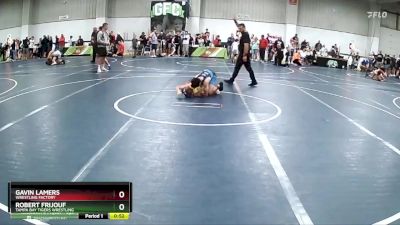 95 lbs Cons. Round 2 - Robert Frijouf, Tampa Bay Tigers Wrestling vs Gavin Lamers, Wrestling Factory