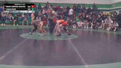 120 lbs Champ. Round 1 - Brian Campana-Sanchez, Campbell County vs Cinch Pope, Cokeville