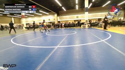 175 lbs Quarterfinal - Quintraylon Johnson, Future Champs Of Texas/Southside Wrestling Club vs Azariah Martinez, 806 Elite Wrestling