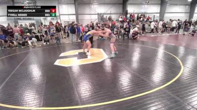 165 lbs Cons. Round 2 - Tyrell Weber, Wheatland vs Teegan McLaughlin, Burns/Pine Bluffs
