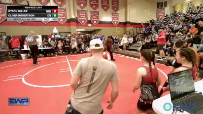 40 lbs Consi Of 8 #2 - Kyson Miller, Wagoner Takedown Club vs Oliver Robertson, Coweta Tiger Wrestling