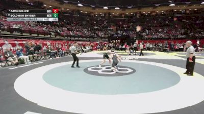 150 lbs Cons. Sub-quarters - Solomon Snyder, McNicholas vs Gavin Miller, Ontario