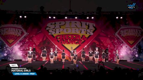 Designer Athletics - MATERIAL GIRLS [2025 L1.1 Junior - PREP Day 1] 2025 Spirit Sports Myrtle Beach Nationals