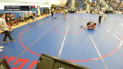 144 lbs Cons. Round 6 - Raul Ronquillo, Downey High School vs Steven Velasco, Victor Villians