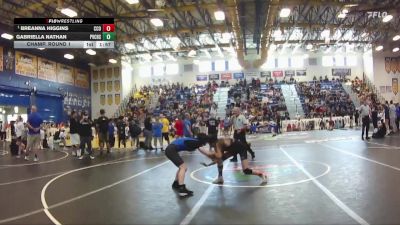 105 lbs Champ. Round 1 - Breanna Higgins, Camden County Outsiders vs Gabriella Nathan, Park Vista Community High School