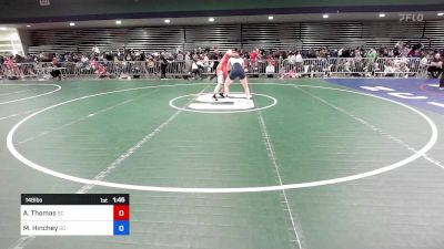 148 lbs Consi Of 32 #2 - Alyciah Thomas, SC vs Makayla Hinchey, SC