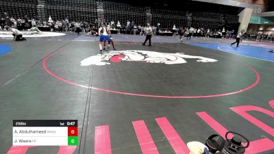 215 lbs Consi Of 32 #2 - Abdul Abdulhameed, Meridian vs Jackson Waara, Prescott