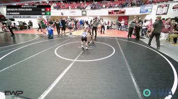 61 lbs Round Of 16 - Braelyn Stracener, Gravette Wrestling Club vs LJ Farbro, Vinita Kids Wrestling