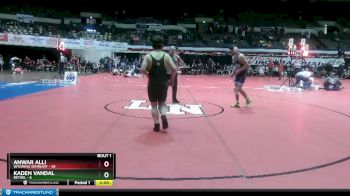 165 lbs Quarterfinals (8 Team) - Anwar Alli, Wyoming Seminary vs Kaden Vandal, Bethel