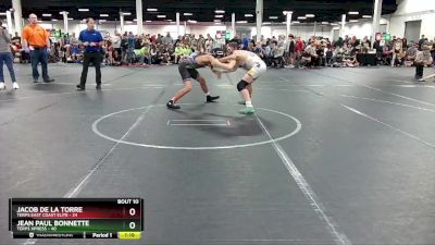 130 lbs Round 3 (8 Team) - Jean Paul Bonnette, Terps Xpress vs Jacob De La Torre, Terps East Coast Elite