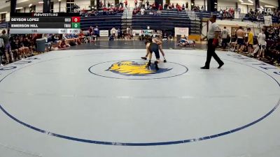 106 lbs Quarters & 1st Wb (16 Team) - Deyson Lopez, Gilmer County vs Emerson Hill, Troup