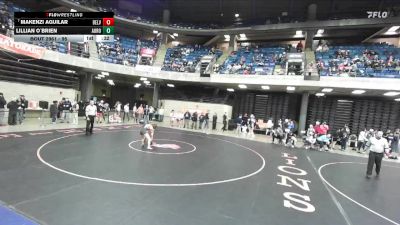 95 lbs Cons. Round 5 - Makenzi Aguilar, Unattached vs Lillian O`Brien, Bloom