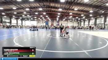 56 lbs Rd# 5- 3:45pm Friday Final Pool - Lane McClintock, Iowa Black vs Kaden Kruezer, Crass Trained