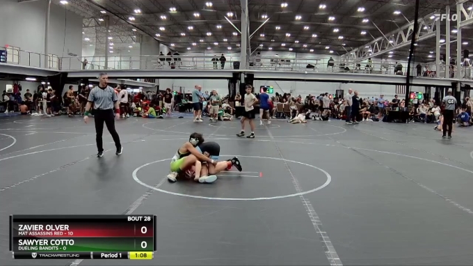80 lbs Round 7 (8 Team) - Zavier Olver, Mat Assassins Red vs Sawyer ...