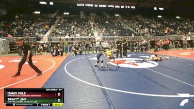 57 lbs Quarterfinal - Mandi Mele, Bridger Valley Bruins Wrestling vs Trinity Link, Greybull Basin Athletic Club