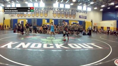 175 lbs Quarters & Wb (16 Team) - Peter Simkins, Funky Monkey vs Nicolas Olvera, Naperville Central