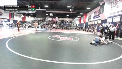 138 lbs Cons. Round 4 - Brandon Kito, Rowland vs Jackson Carson, Murrieta Valley