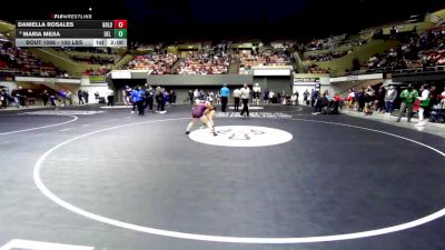 100 lbs Round Of 16 - Daniella Rosales, Golden West vs Maria Mejia, Del Oro (Bakersfield)