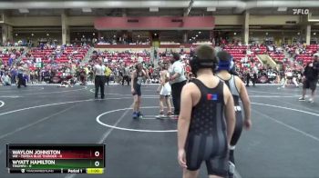 95 lbs Quarterfinal - Waylon Johnston, WR - Topeka Blue Thunder vs Wyatt Hamilton, Triumph