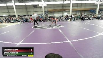 95 lbs Cons. Round 3 - Zariya Martinez, Idaho Gold Wrestling vs Catherine Jones, Madison Middle School