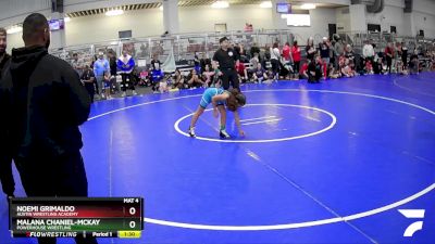 75 lbs Champ. Round 1 - Noemi Grimaldo, Austin Wrestling Academy vs Malana Chaniel-McKay, Powerhouse Wrestling