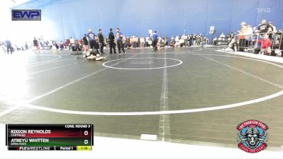 100 lbs Cons. Round 3 - Kixson Reynolds, Carthage vs Atreyu Whitten, Open Mats