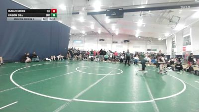153 lbs Round Robin 3 - Isaiah Criss, Indiana Outlaws Black - HS vs Kason Dill, Dayton Bandits - HS
