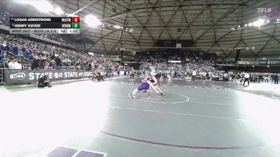 Boys 3A 215 lbs Champ. Round 3 - Henry Hovde, North Thurston vs Logan Armstrong, Mountlake Terrace