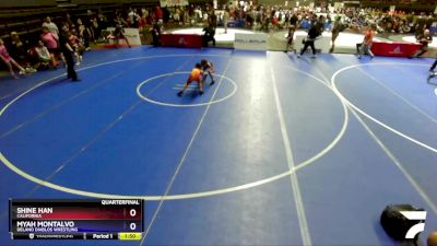 73 lbs Quarterfinal - Shine Han, California vs Myah Montalvo, Delano Diablos Wrestling