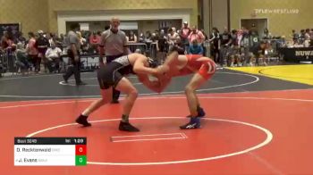 Match - Derek Recktenwald, Green Valley High School vs Jeremy Evans, Sanderson Wrestling Academy