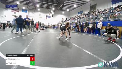 90 lbs Quarterfinal - Jakobe Robinson, Plainview Youth Wrestling Club vs Abel Vigil, Team Nomad