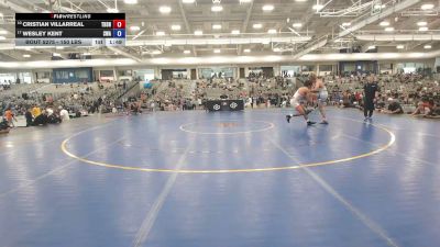 150 lbs Cons. Sub-semis - Cristian Villarreal, The SnakePit vs Wesley Kent, Sublime Wrestling Academy