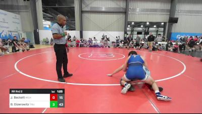 175 lbs Rr Rnd 2 - John Beckett, Michigan Premeir Gold vs Brock Oizerowitz, Triumph Blue