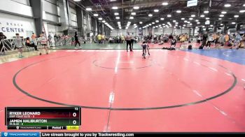 72 lbs Rd# 4- 2:00pm Friday Final Pool - Jamen Haliburton, PA Blue vs Ryker Leonard, East Coast Elite
