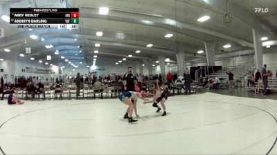 117 lbs 2nd Place Match - Abby Negley, Cozad Girls vs Addisyn Darling, Yutan