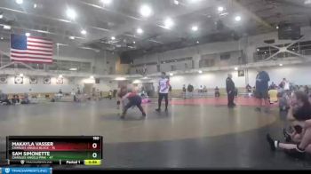 180 lbs Round 2 (4 Team) - Sam Simonette, Charlies Angels Pink vs Makayla Vasser, Charlies Angels Black