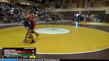 120 lbs Champ. Round 2 - Gianni Foley, Temecula Valley High School Wrestling vs Victor Ramirez, Temescal Canyon High School Wrestling