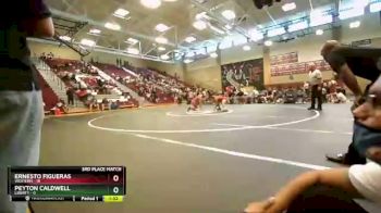 126 lbs Placement - Peyton Caldwell, Liberty vs Ernesto Figueras, Western