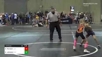 64 lbs Quarterfinal - Olivia Munson, Lawc vs Ellie Johnson, Cobra Optimist-iowa