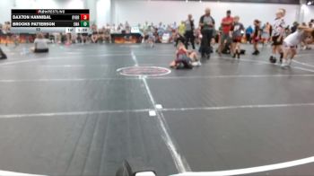 52 lbs Round 2 (4 Team) - Brooks Patterson, Slate Wrestling Academy vs Daxton Hannibal, Backyard Brawlers Red