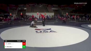 132 lbs Quarterfinal - Ahmaad Lewis, Elk Grove Wrestling Academy vs Pedro Mendez, Redwood High School Wrestling